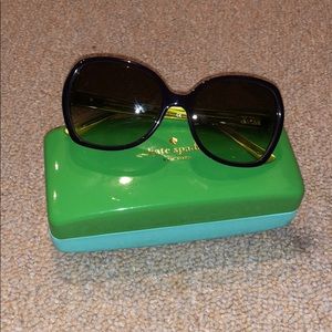 Green Kate Spade Sunglasses